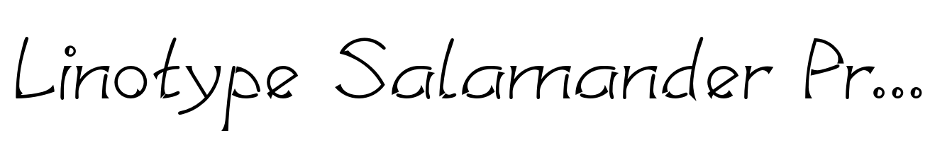 Linotype Salamander Pro Semi Bold